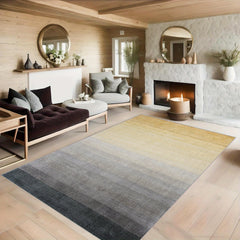 Gradient Faux Sheepskin Floor Mat for Living Room Bedroom Bedside