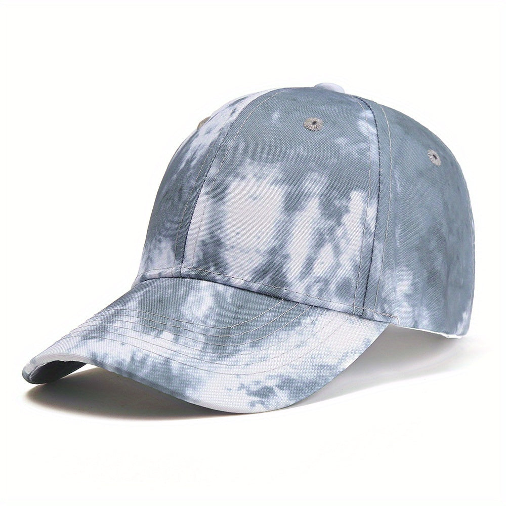 Tie Dye Gradient Multicolor Baseball Cap Men Cotton Outdoor Summer Sun Dad Hat