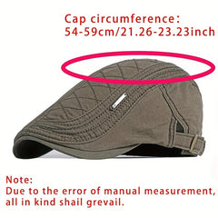 Men's Cotton Beret Retro Duck Tongue Cap