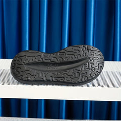 Men's Solid Slides Soft Non Slip Slippers Open Toe Shoes