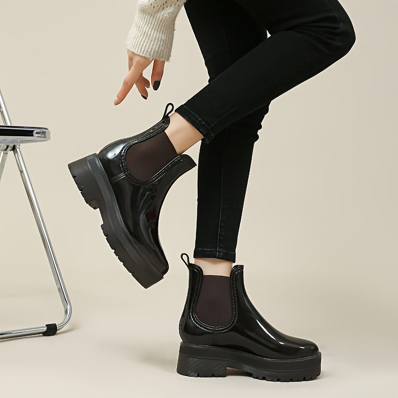 Women's Waterproof Rain Boots Casual Wear-Resistant Water Shoes
