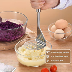 2pcs Stainless Steel Potato Fruit Press Manual Food Processing Tools