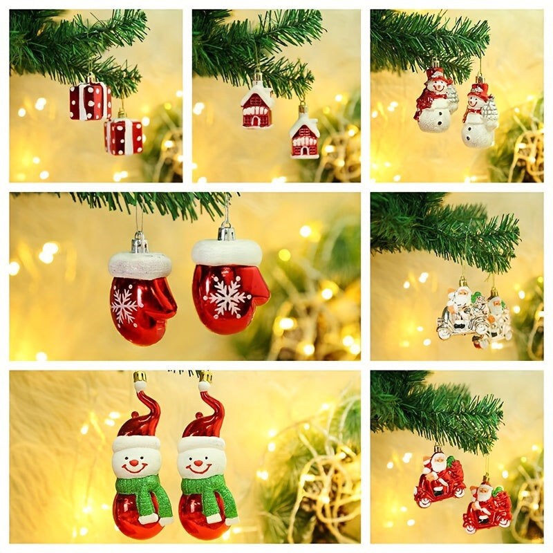 Christmas Decorations Plastic Socks Cane Pendants Small Pendants