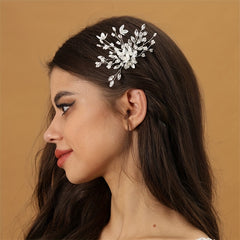 Floral Head Piece Rhinestone Hairpin Wedding Hair Accessories