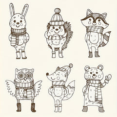 Clear Silicone Animal Stamps for Scrapbooking, Card Making