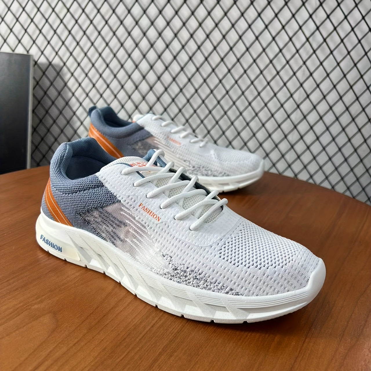 Men's Odor Resistant Mesh Sneakers Lace up Comfortable Walking Shoes