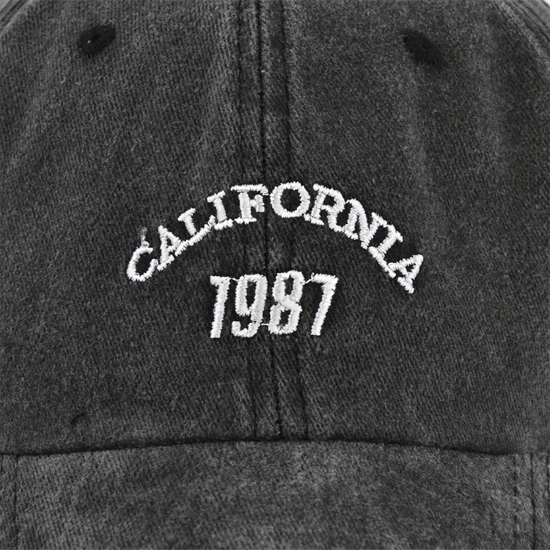 1987 Vintage Duck Tongue Cap Washed Sun Hat Wide Brim