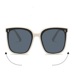 Square Frame Sunglasses For Women Men Mod Rivet Decor Outdoor Glasses UV400
