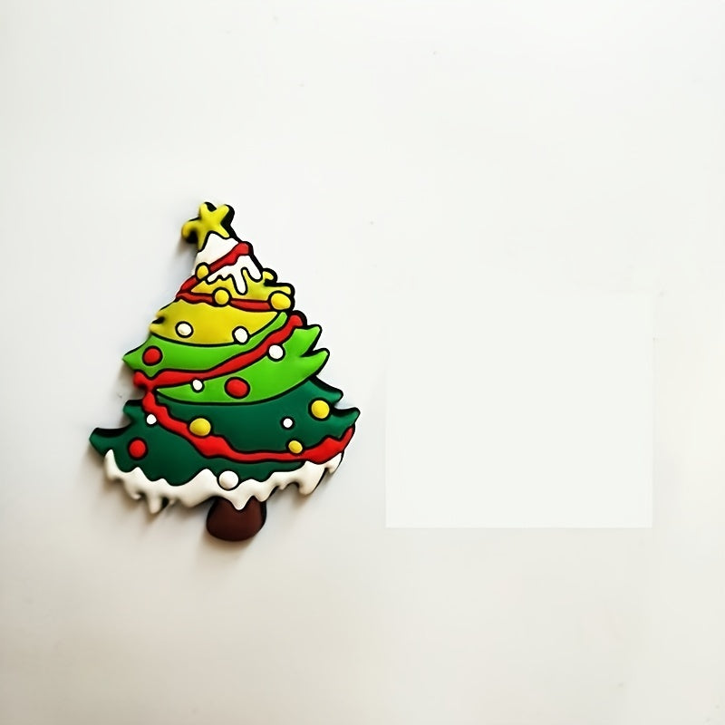 12pcs Cartoon Christmas Fridge Magnets Early Education Stickers