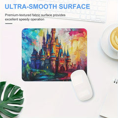 Colorful Castle Mouse Pad Anti Slip Rubber for Computer Desk Laptop