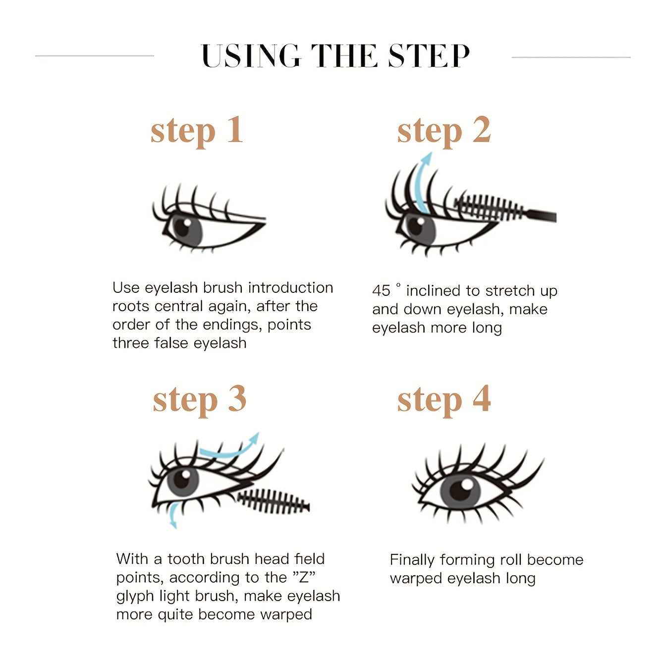 2pcs 4D Waterproof Thick Curling Mascara Durable Enlarge Eyes Smudge Proof