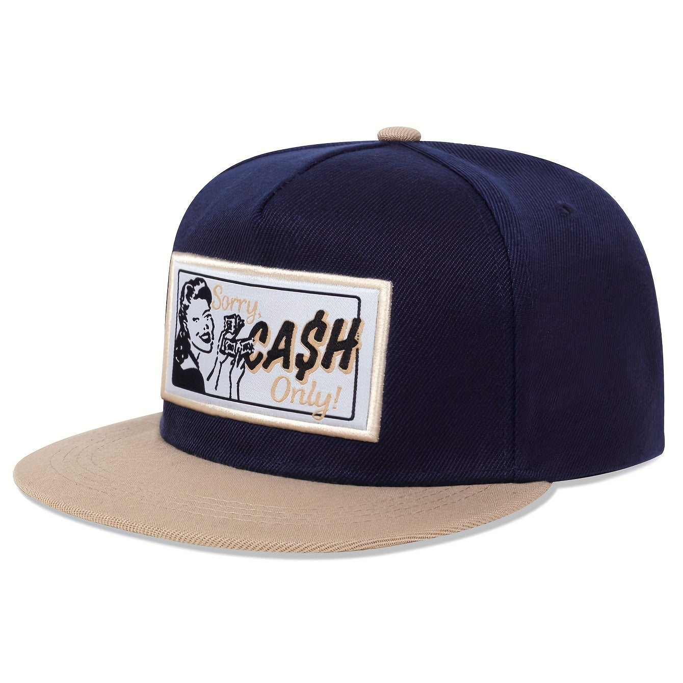 Unisex Sunshade Adjustable Baseball Cap with Patch