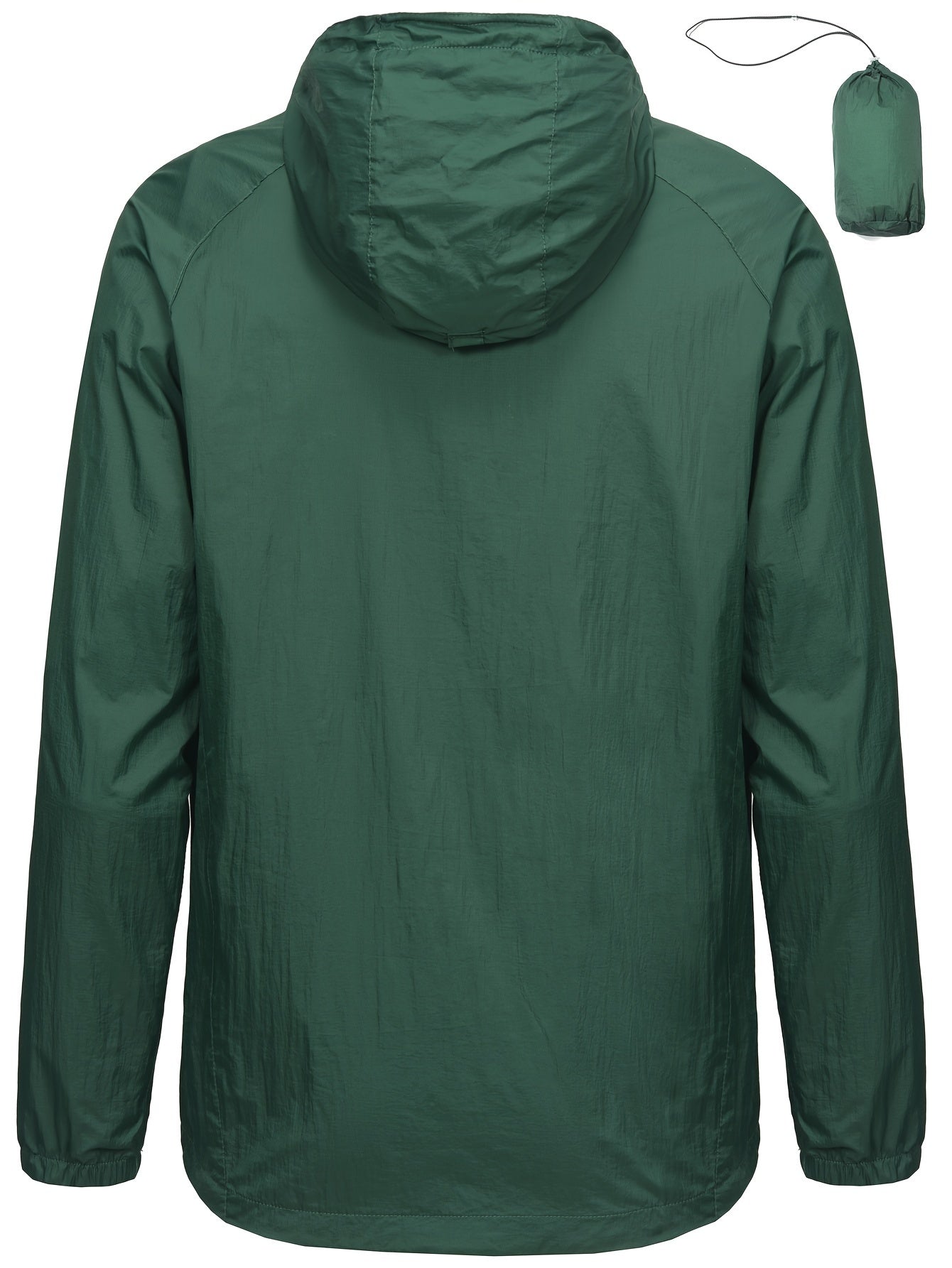 Men's Casual Waterproof Hooded Windbreaker Jacket