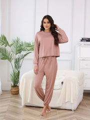 Women's Pajama Set Long Sleeve Top & Pants
