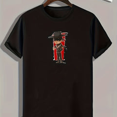 Mysterious Person Print Men's Graphic Tshirt Casual Tee For Summer