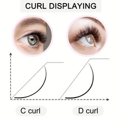 UV Fluorescent False Eyelashes with Glitter - Dramatic Fairy Colors