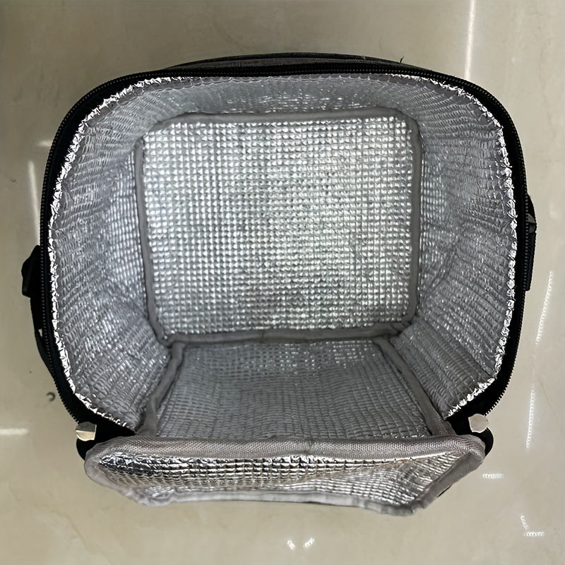 Classic Grey Insulation Lunch Bag for Office School