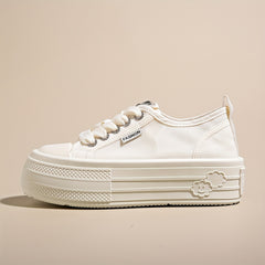Women's Small Shoes Lace Up Platform Sneakers Lightweight & Versatile