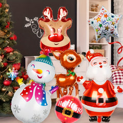 1pc Christmas Foil Balloon Santa Claus Party Balloons Home Decor