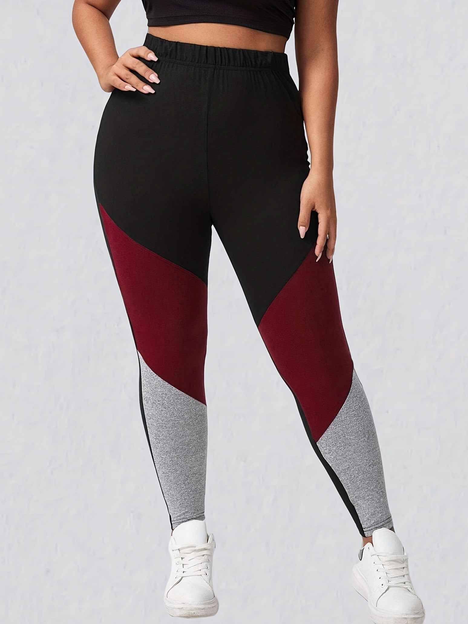 Colorblock High Waist Yoga Leggings