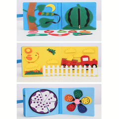Children's Felt Puzzle Book 3D Baby Cloth Book Early Education Learning Board
