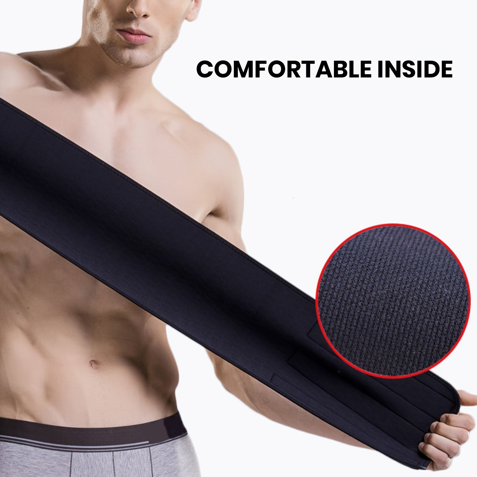 Men's Waist Support Belt for Running Fitness