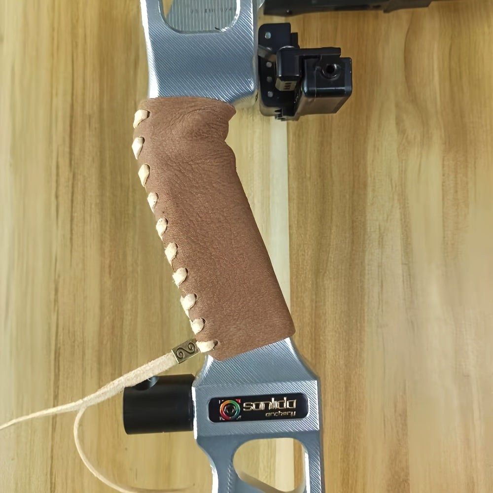 Archery Bow Handle Protective Leather Grip Guard for Compound Bow