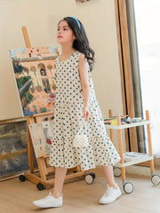 Polka Dot Dress for Girls - Summer Party Dress