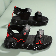 Boys' Sandals Hook Loop Fastener Soft Sole Non Slip Outdoor Beach Shoes
