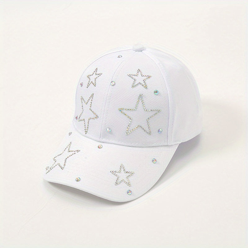 Diamond Five-pointed Star Baseball Cap Spring Sun Visor
