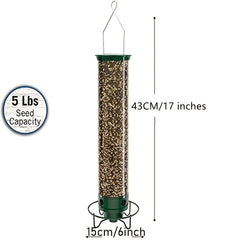 Rotating Squirrel-Proof Bird Feeder for Outdoors