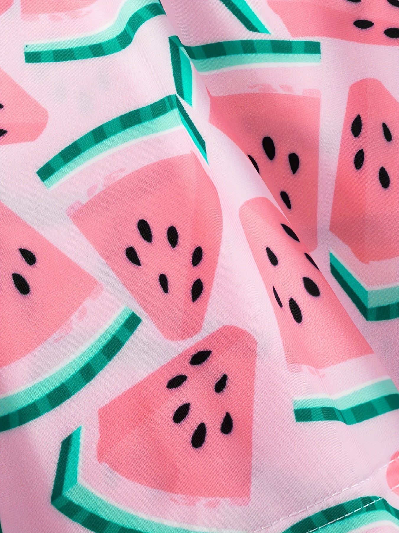 Toddler Girls Watermelon Swimsuit Set Sleeveless Ruffle Dress & Shorts