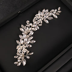 CZ Rhinestones Vine Leaves Bridal Hair Comb Wedding Hair Accessories