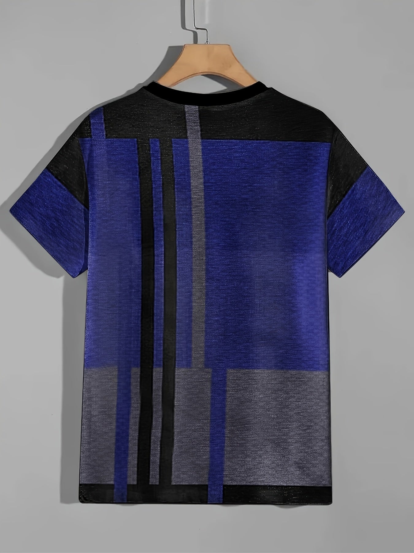 Men's Vintage Printed Sports T-shirt Round Neck Tee