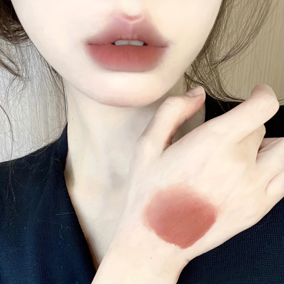 Nude Matte Lipstick Soft Velvet Lip Glaze Long-Lasting Lipstick