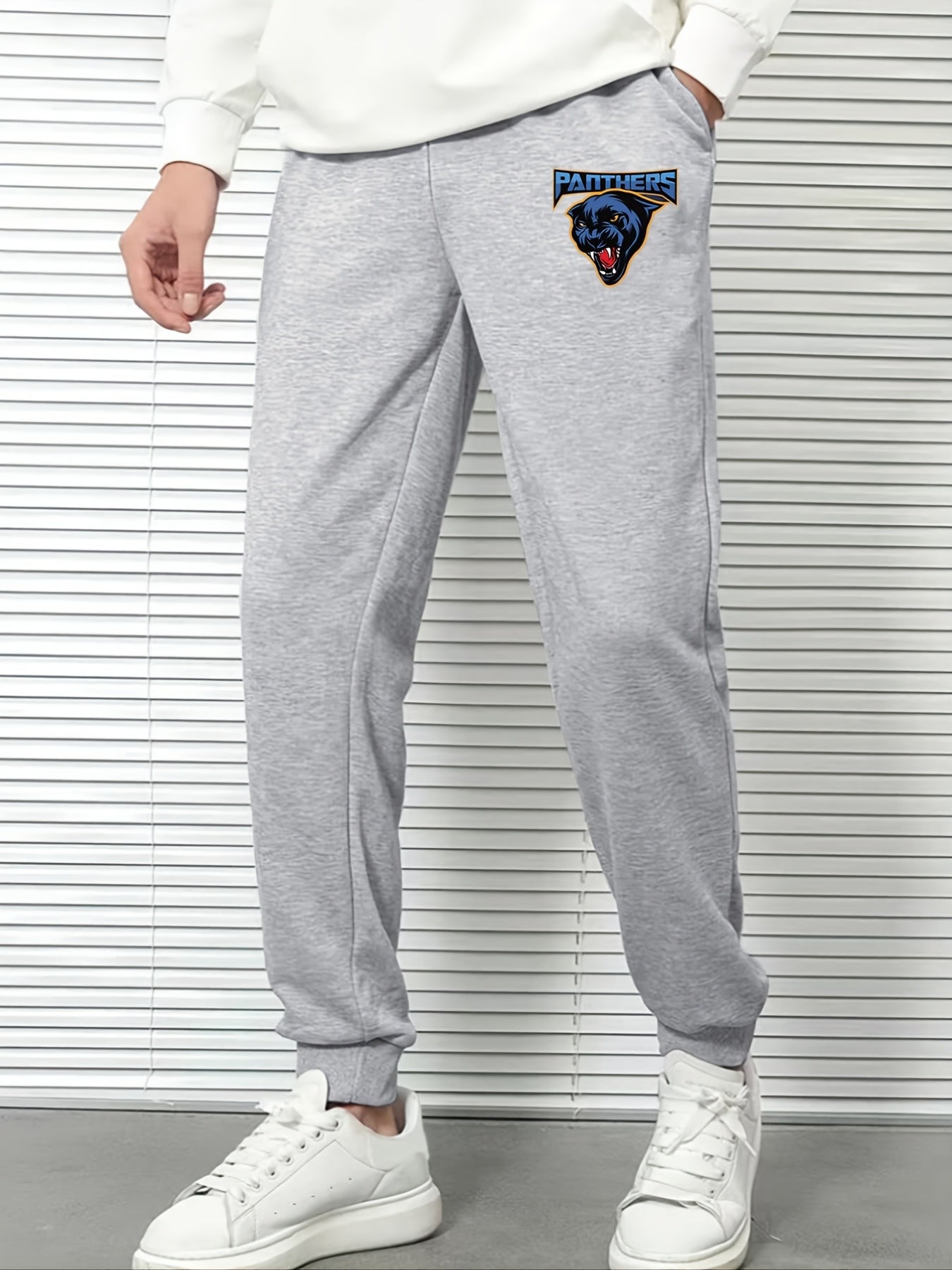 Cartoon Print Men's Loose Casual Sweatpants