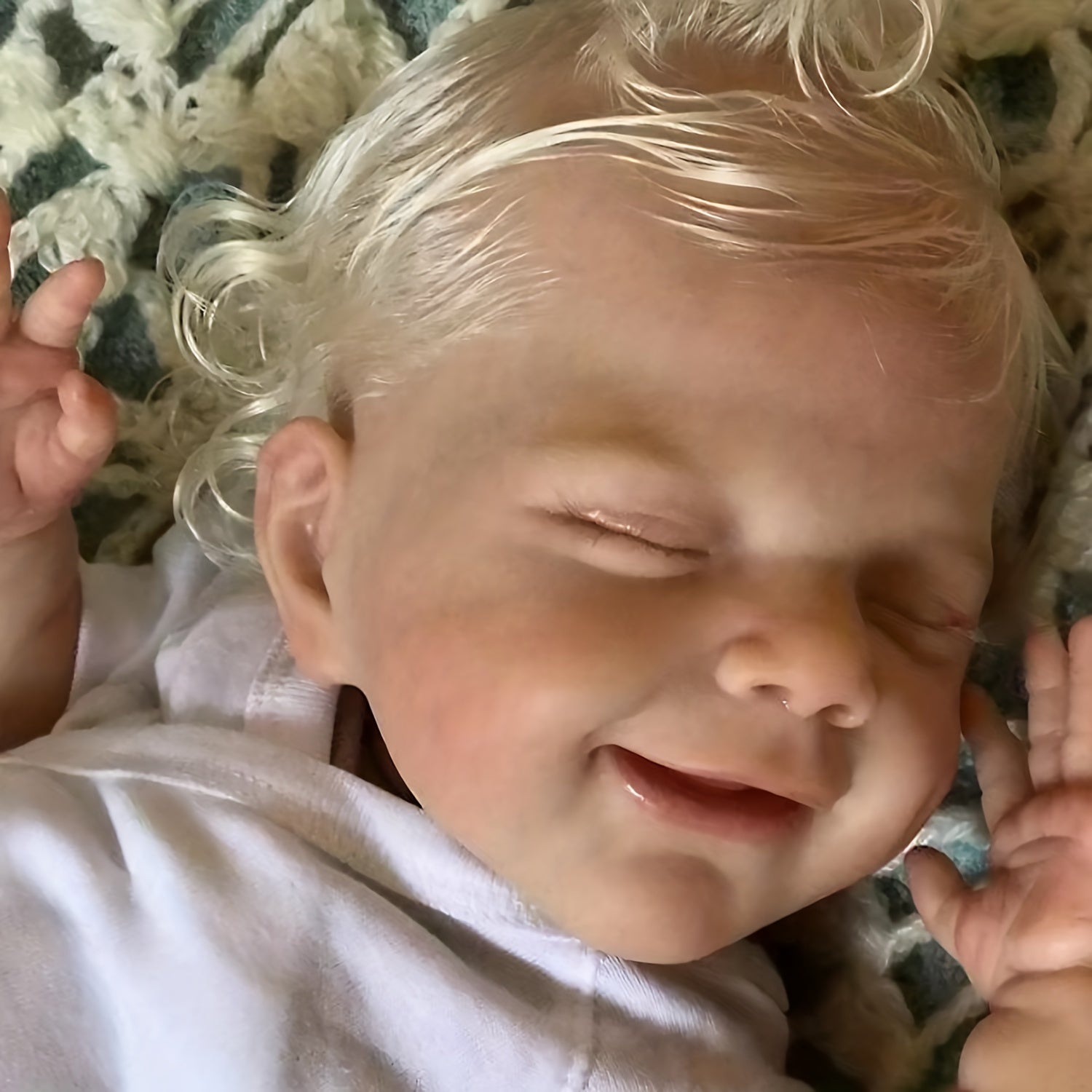 Silicone Vinyl Bebe Reborn Blonde Hair Soft Touch Can Bath Doll