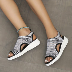 Women's Summer Flat Sandals One Buckle Outdoor Sandals