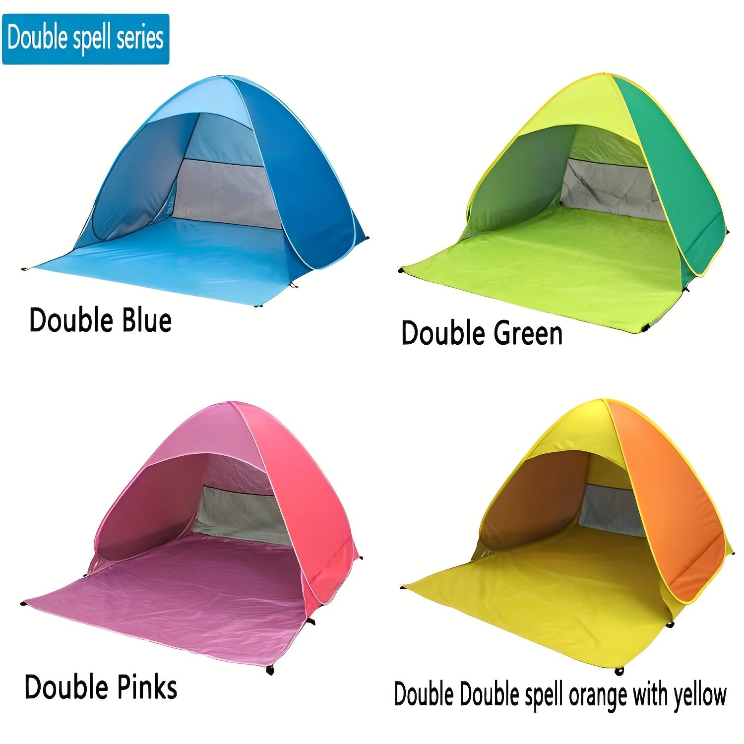 Portable Pop Up Tent Sunshade Waterproof Tent for Camping and Hiking