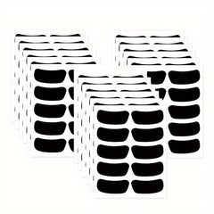 100 Eye Face Stickers Chalkboard Waterproof Erasable Eye Stickers