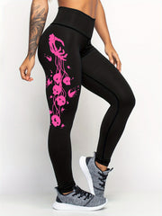 Halloween Skull Print Yoga Pants Fitness Sports Tight