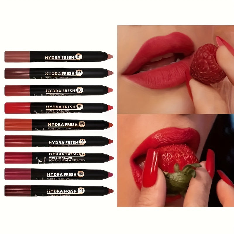 Matte Lipstick Pen Lip Liner Waterproof Long Lasting