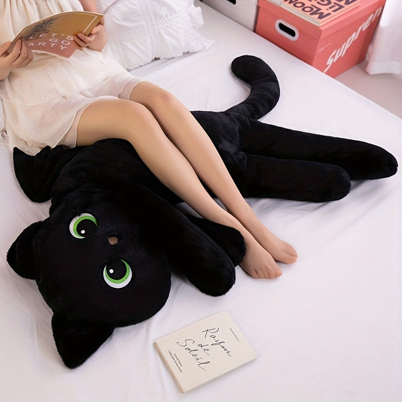 Jumbo 100cm Cat Plush Toy Throw Pillow Soft Stuffed Animal