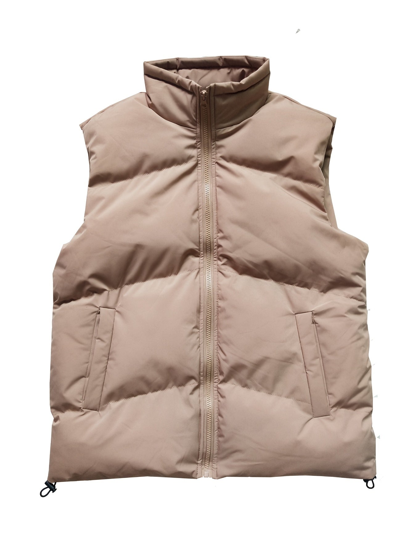 Men's Warm Stand Collar Puff Vest Winter Couple Loose Vest