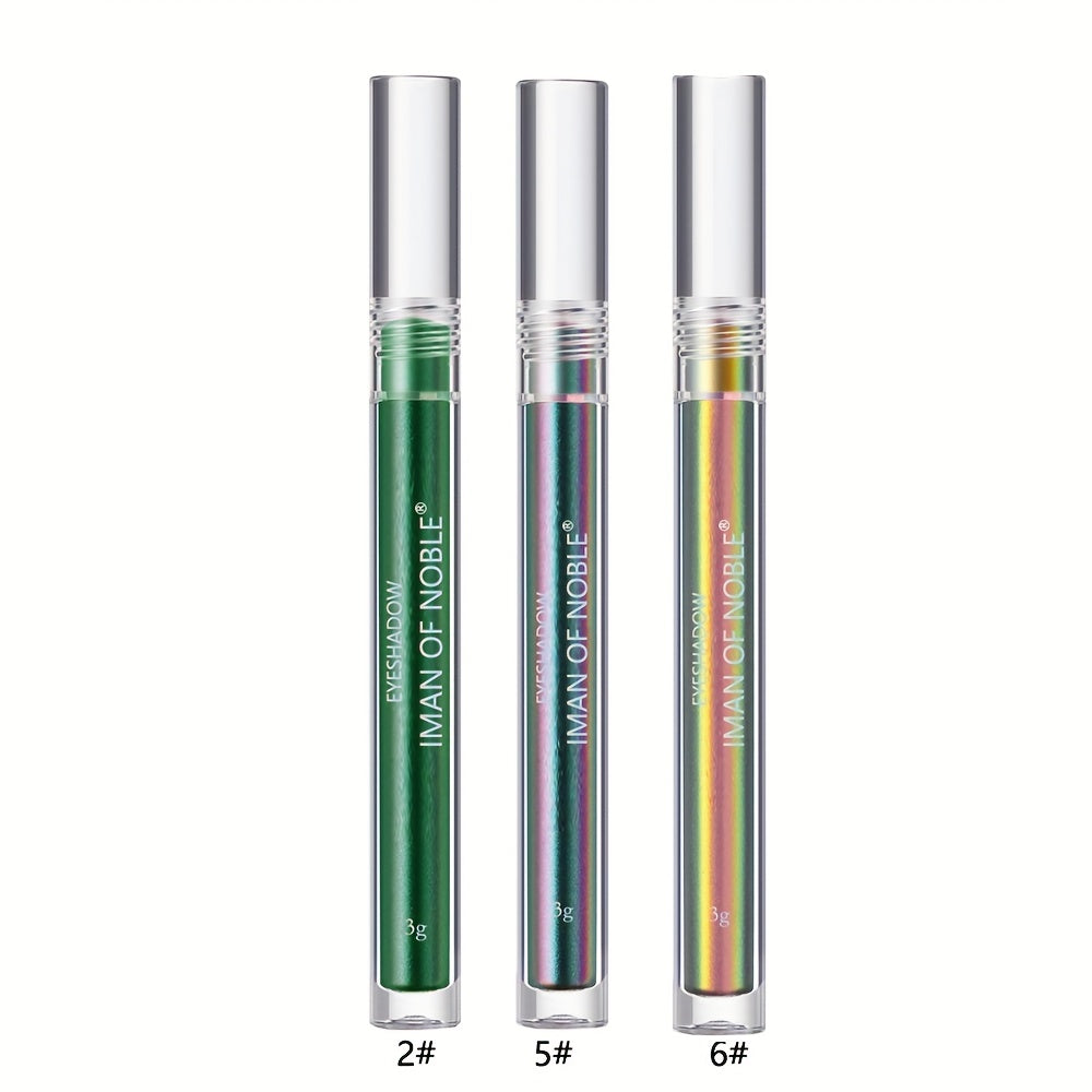 3pcs Chameleon Eyeshadow Stick Polarized Metallic Texture Liquid