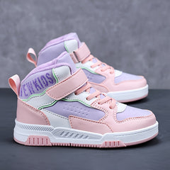 Boys High Top Skate Shoes Non Slip Casual Sneakers