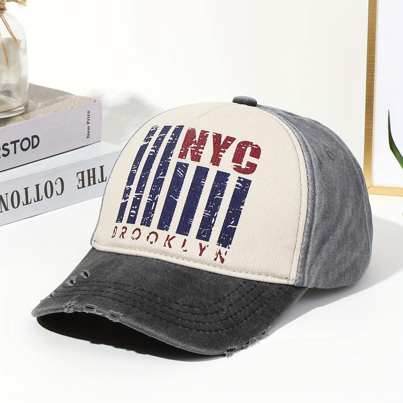 Graffiti Print Washed Retro Baseball Cap