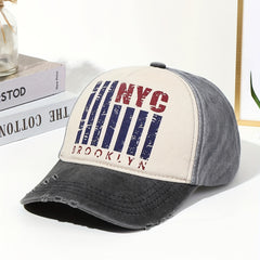 Graffiti Print Washed Retro Baseball Cap