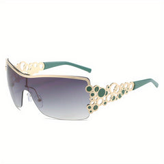 Y2K Wrap Around Sunglasses UV400 for Beach Party Club