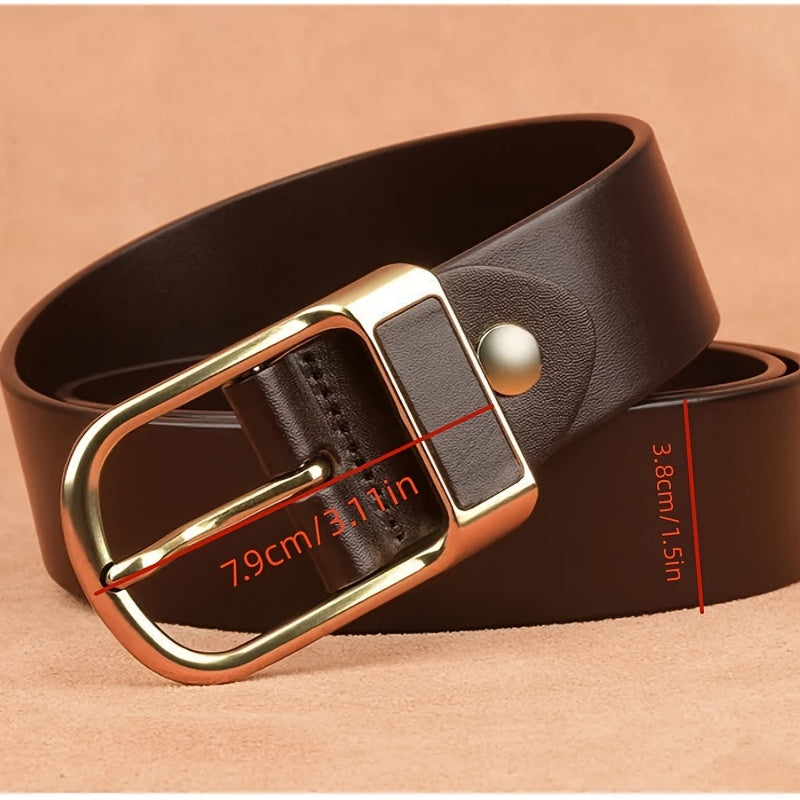 Men's Leather Belt Pin Buckle Casual Youth Belt